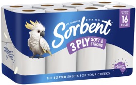 Sorbent+3-Ply+Soft+%26amp%3B+Strong+Toilet+Paper+16+Pack