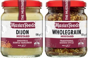 MasterFoods+Mustard+170-175g+or+Horseradish+Cream+175g+Selected+Varieties