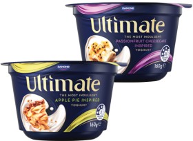 Danone+Ultimate+Yoghurt+Apple+Pie+or+Passionfruit+Cheesecake+Inspired+Yoghurt+160g