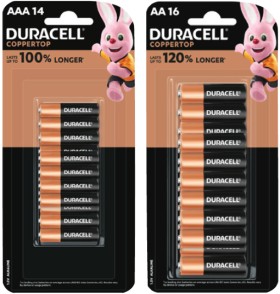 Duracell-Coppertop-Batteries-AA-16-Pack-or-AAA-14-Pack on sale