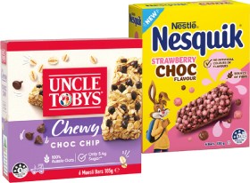 Nestl%26eacute%3B+Nesquik+Bar%2C+Uncle+Toby%26rsquo%3Bs+Muesli+Bar+or+Roll+Ups+5%E2%80%916+Pack+Selected+Varieties