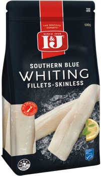 IJ-Southern-Blue-Whiting-Skinless-Fillets-500g on sale