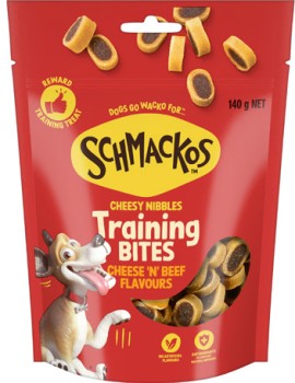 Schmackos+Training+Bites+Dog+Treats+130%E2%80%91155g+Selected+Varieties