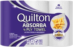 Quilton-Absorba-4-Ply-Paper-Towel-3-Pack on sale