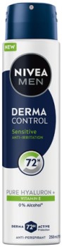 Nivea+Derma+Control+72h+Active+Protection+Anti%E2%80%91perspirant+250mL+Selected+Varieties