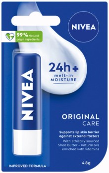 Nivea-24h-MeltIn-Moisture-Lip-Balm-1-Pack-Selected-Varieties on sale