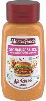MasterFoods+No+Rules+Sauce+250mL+Selected+Varieties