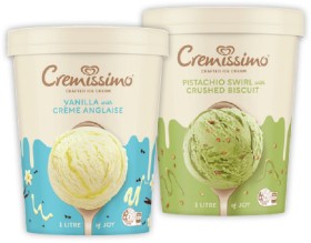 Streets-Cremissimo-Ice-Cream-1-Litre-Selected-Varieties on sale