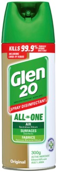 Glen-20-Disinfectant-Spray-300g-Selected-Varieties on sale
