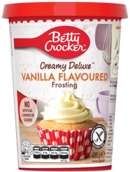 Betty+Crocker+Creamy+Deluxe+Frosting+400g+Selected+Varieties