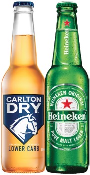 Carlton+Dry+Range+or+Heineken+Lager+Stubbies+330mL+24+Pack
