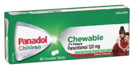 Panadol+Children+7%2B+Years+Chewable+Paracetamol+Tablets+12+Pack%2A