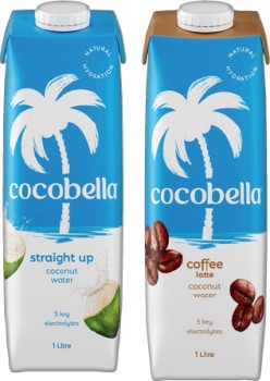 Cocobella-Coconut-Water-1-Litre-Selected-Varieties on sale