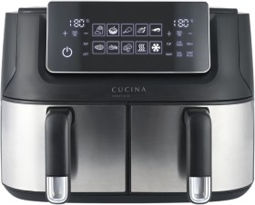 The+Cooks+Collective+Digital+Dual+Zone+Airfryer+9L+-+Stainless+Steel