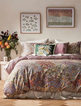 Art+Series+X+Artists+of+Ampilatwatja+Desert+Flowers+Cotton+Sateen+Quilt+Cover+Set%5E