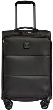 Antler+Soft+Stripe+2.0+55cm+Expandable+Suitcase+-+Black