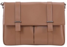 Monsac-Atmosphere-Satchel-Bag-27cm-Brown on sale