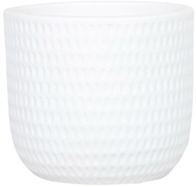 Dotty%26rsquo%3B+250mm+x+250mm+Round+Ceramic+Pot+in+White