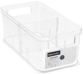 Boxsweden-Crystal-Small-Storage-Container-with-Adjustable-Divider on sale