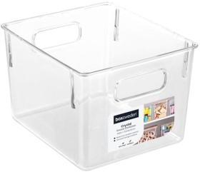 Boxsweden-21cm-x-19cm-x-15cm-Medium-Storage-Containers-in-Clear on sale