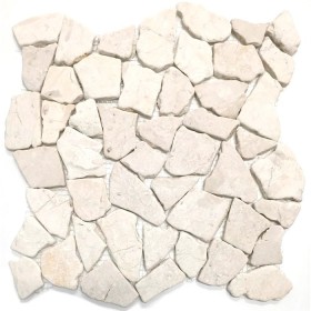 Decor8+Tiles+300mm+x+300mm+x+10mm+Marble+Mosaic+Tile+in+Java+Beige+Sheet