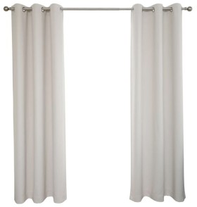Windoware-Aspen-223cm-x-120cm-Room-Darkening-Eyelet-Curtains-in-Doeskin on sale