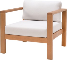 Mimosa+%26lsquo%3BSanto%26rsquo%3B+1+Seater+Timber+Lounge+with+Cushion