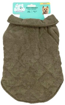 Art+%26amp%3B+Bob+40cm+Corduroy+Dog+Jacket+in+Moss+-+Medium