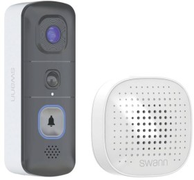 Swann-Evo-Wireless-Video-Doorbell-with-Chime-Unit on sale