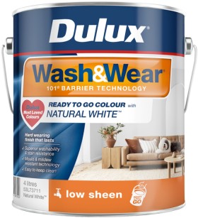Dulux+%26lsquo%3BWash%26amp%3BWear+Ready+To+Go%26rsquo%3B+Low-Sheen+Interior+Paint+in+Natural+White