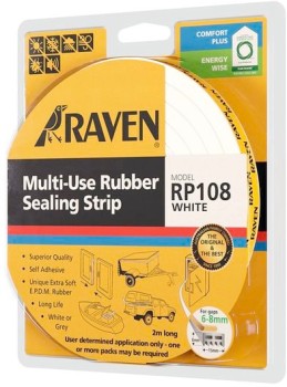 Raven+Self+Adhesive+Weather+Strip+in+White+2m