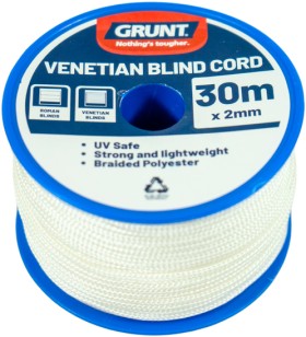 Grunt+2mm+Venetian+Blind+Cord+in+White+30m