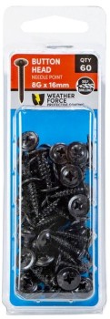 Titan+8g+x+16mm+Button+Head+Screws+in+Black++Pack+of+60
