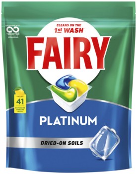 Fairy+Platinum+Dishwasher+Capsules+Lemon+41+Pack