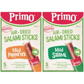 Primo+Salami+Sticks+90g+Pk+5