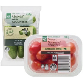 Australian+Qukes%26reg%3B+Baby+Cucumbers+250g+Pack+or+Sweet+Solanato%26reg%3B+Tomatoes+200g+Punnet