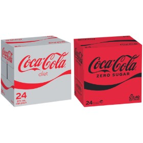 Coca-Cola-Classic-Zero-Sugar-or-Diet-Soft-Drink-Varieties-24-x-375ml on sale