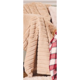 Stripe-Faux-Mink-Blanket-QB on sale