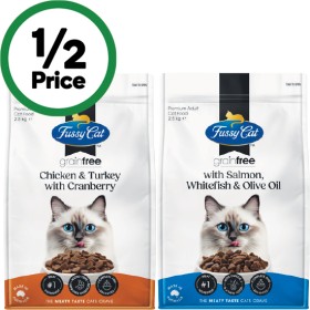 Fussy-Cat-Grainfree-Dry-Cat-Food-25-kg on sale