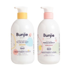 Bunjie+Baby+Top+to+Toe+Wash+500ml+or+Baby+Gentle+Shampoo+500ml