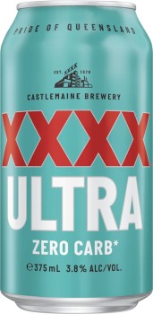 XXXX-Ultra-Zero-Carb-Carton-Cans-375mL on sale