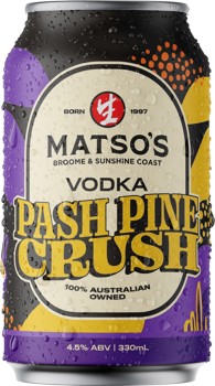 NEW-Matsos-Vodka-Pash-Pine-Crush-Cans-330mL on sale
