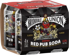 NEW+Brookvale+Union+Vodka+Red+Pub+Soda+6%25+Cans+330mL