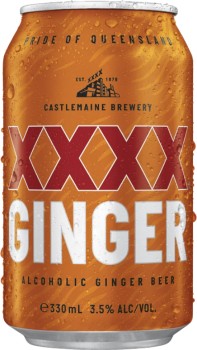 XXXX-Ginger-Alcoholic-Ginger-Beer-Cans-330mL on sale