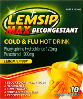 Lemsip+Max+Decongestant+Cold+%26amp%3B+Flu+Hot+Drink+Lemon+10+Oral+Powder+Sachets