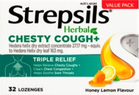 Strepsils+Herbal+Chesty+Cough%2B+Honey+Lemon+32+Lozenges
