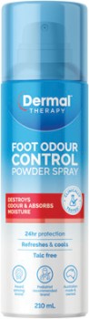 Dermal+Therapy+Foot+Odour+Control+Powder+Spray+210mL