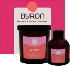 Byron+Rose+Blackcurrant+Cedarwood+Candle+%26amp%3B+Reed+Diffuser+Gift+Set
