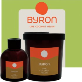 Byron+Lime+Coconut+Melon+Candle+%26amp%3B+Reed+Diffuser+Gift+Set