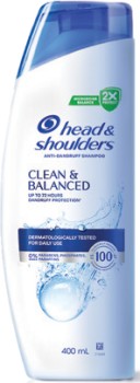 Head-Shoulders-Clean-Balanced-Shampoo-400ml on sale